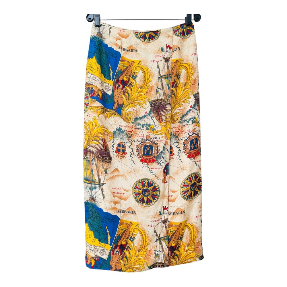 Vintage Women's Preston & York Vintage American Flag Map Nautical Wrap Straight - Picture 8 of 16